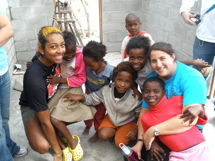 With some of the township kids in Mfuleni.