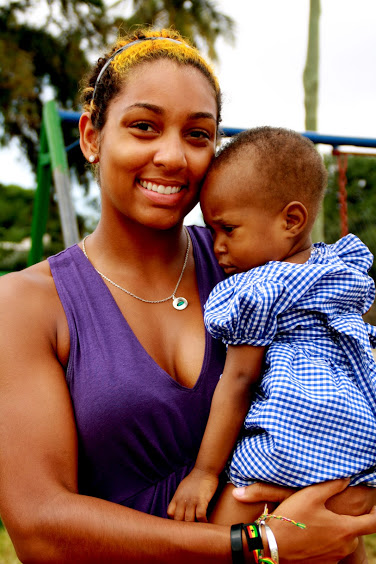 With this little muffin at Osu Children's Home.